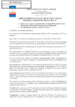 Miniature de la première page du fichier Arrêté portant ouverture enquête publique conjointe