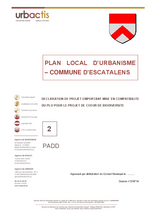 Miniature de la première page du fichier PADD