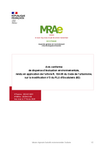 Miniature de la première page du fichier Avis conforme MRAE