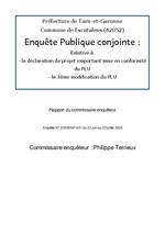 Miniature de la première page du fichier Rapport du commissaire enquêteur
