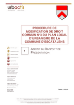 Miniature de la première page du fichier Additif au rapport de présentation