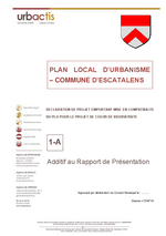 Miniature de la première page du fichier Rapport de présentation